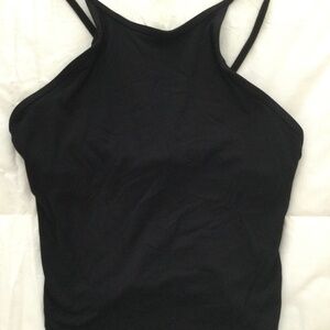 Black Strappy Workout Tank